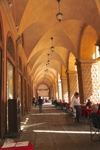 Bologna ochre portico