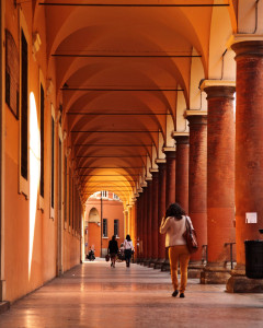 Bologna portico ochres and oranges