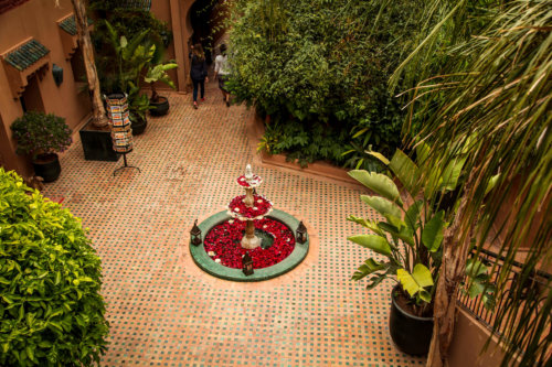 Kasbah Tamadot courtyard