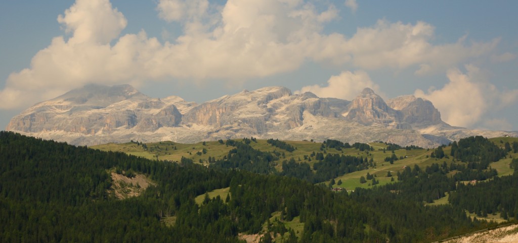 View of Marmolada from the Fanes-Senes-Braies Nature Reserve