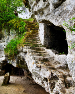 La Roque Saint-Christophe steps