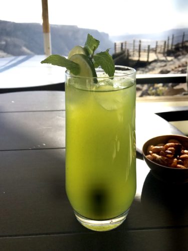 Alila Jabal Akhdar lime and mint drink